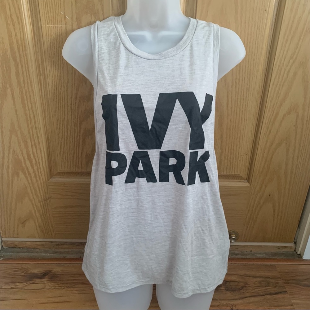 IVY PARK By Beyoncé | Sports Tank Top | Gray & Black | Muscle Tank | Adidas